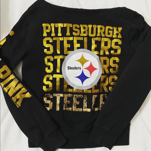 VS PINK STEELERS zip up sweater 🏈 - Picture 1 of 2